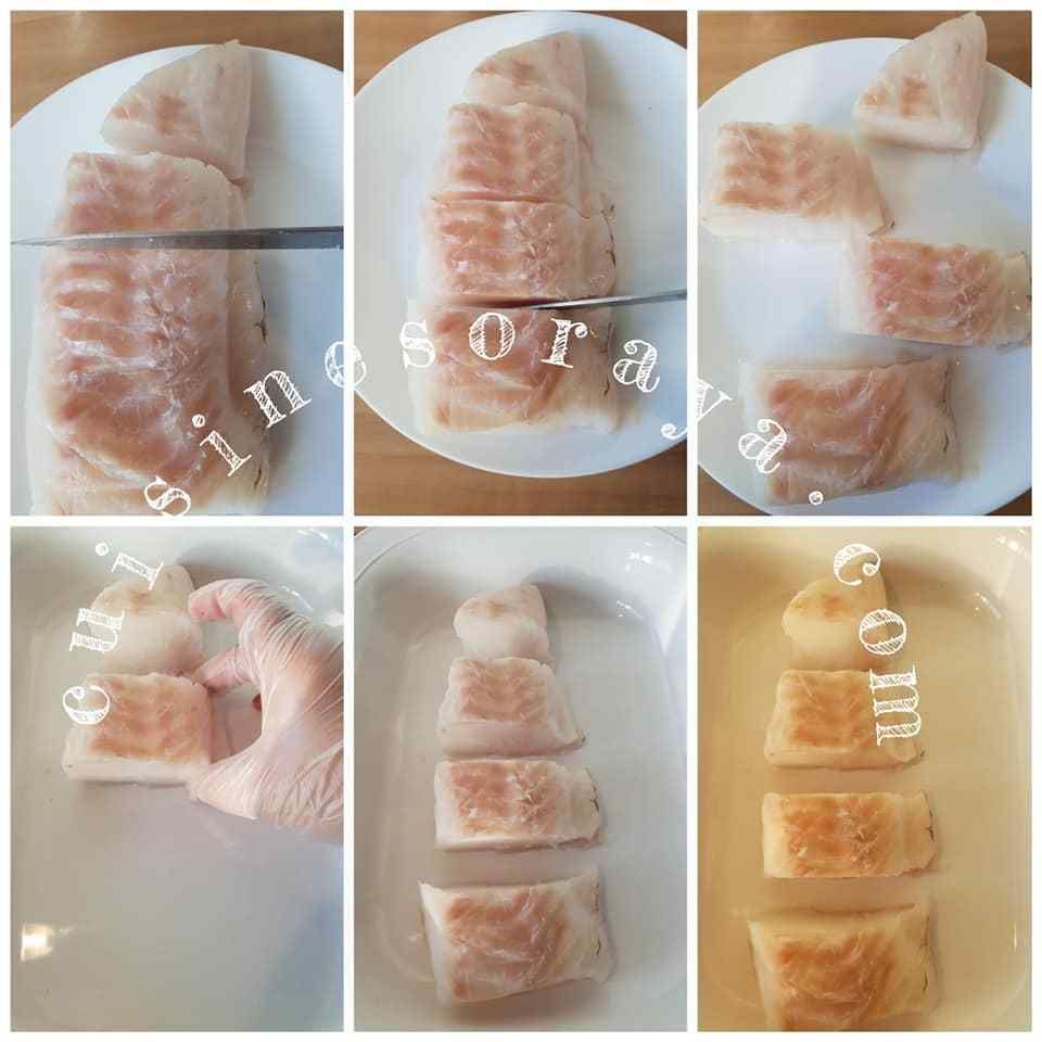 Poisson blanc au four avec sa sauce légère