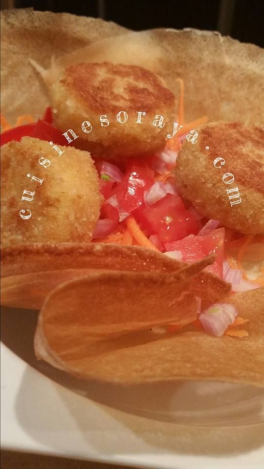 Salade de chèvre chaud en Bol de Brick Croustillant