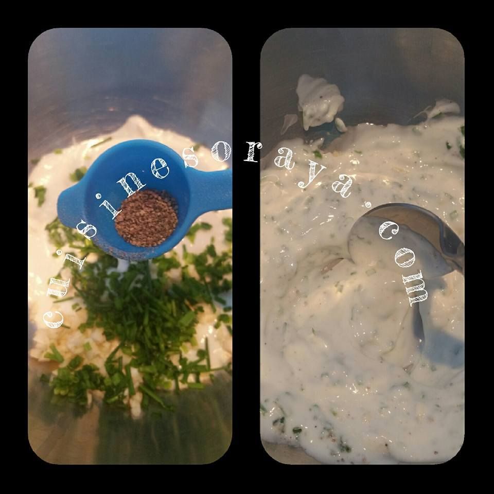 Concombre au fromage blanc et ciboulette