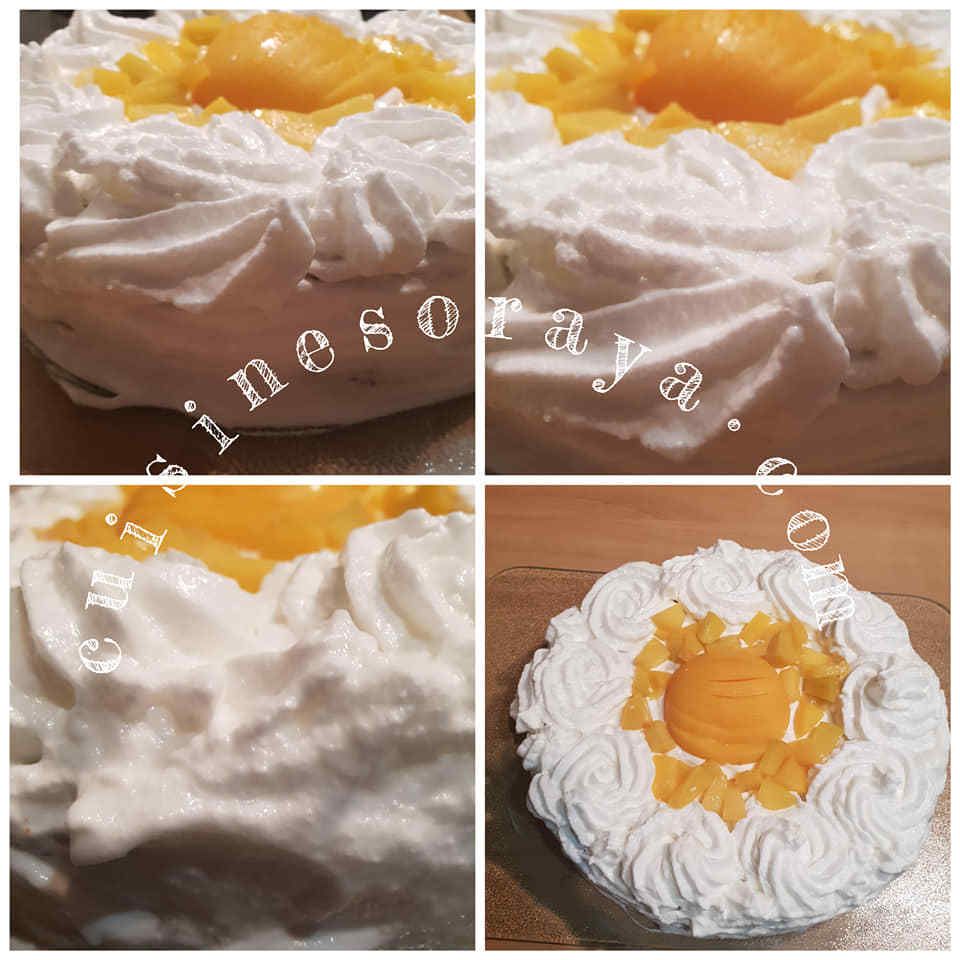 Gâteau pêcher mignon