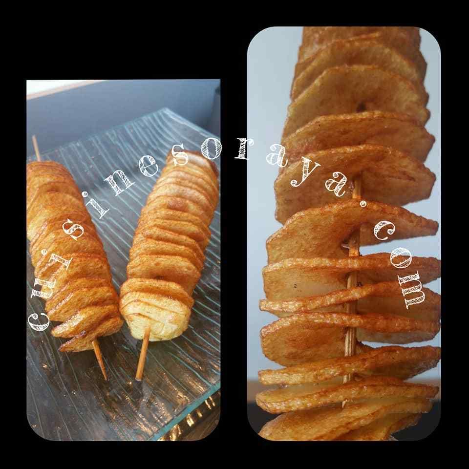 Pommes de terres spirales