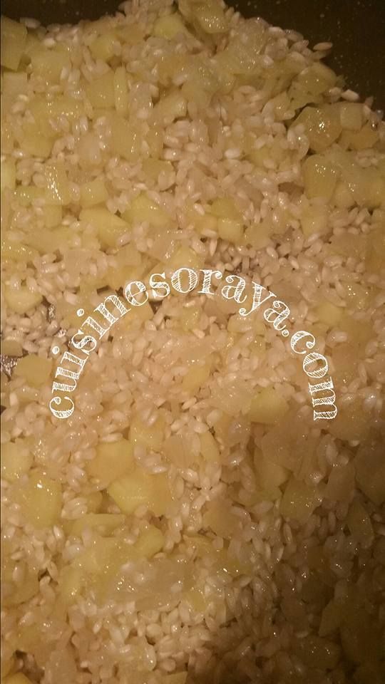 Risotto courgettes et vache qui rit.