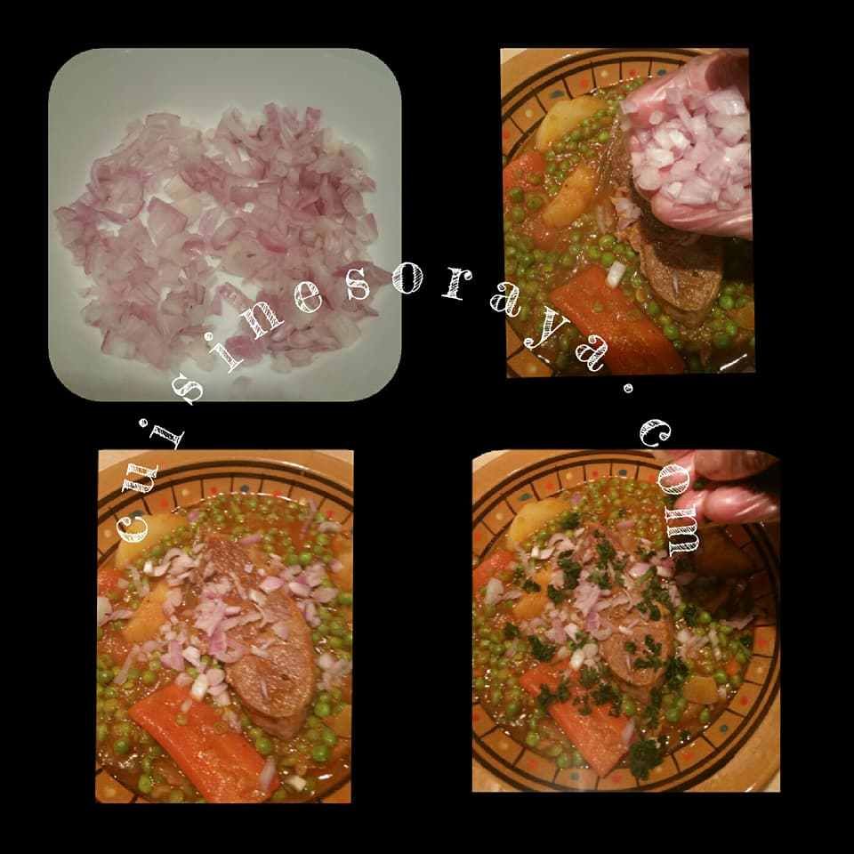 Ragoût d'agneau et aux légumes.
