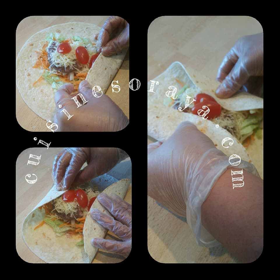 Wraps boeuf crudités