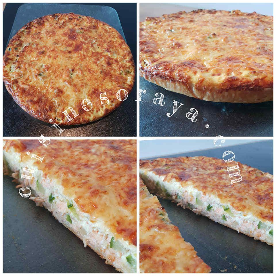 Quiche saumon aux courgettes