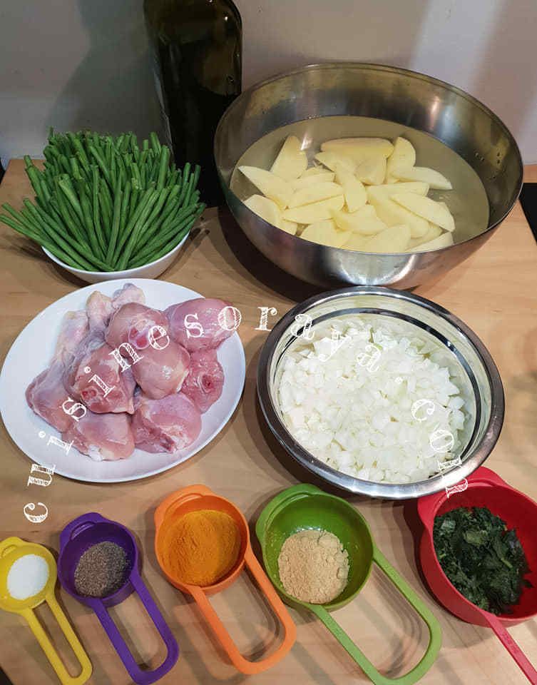 Poulet aux légumes à la vapeur
