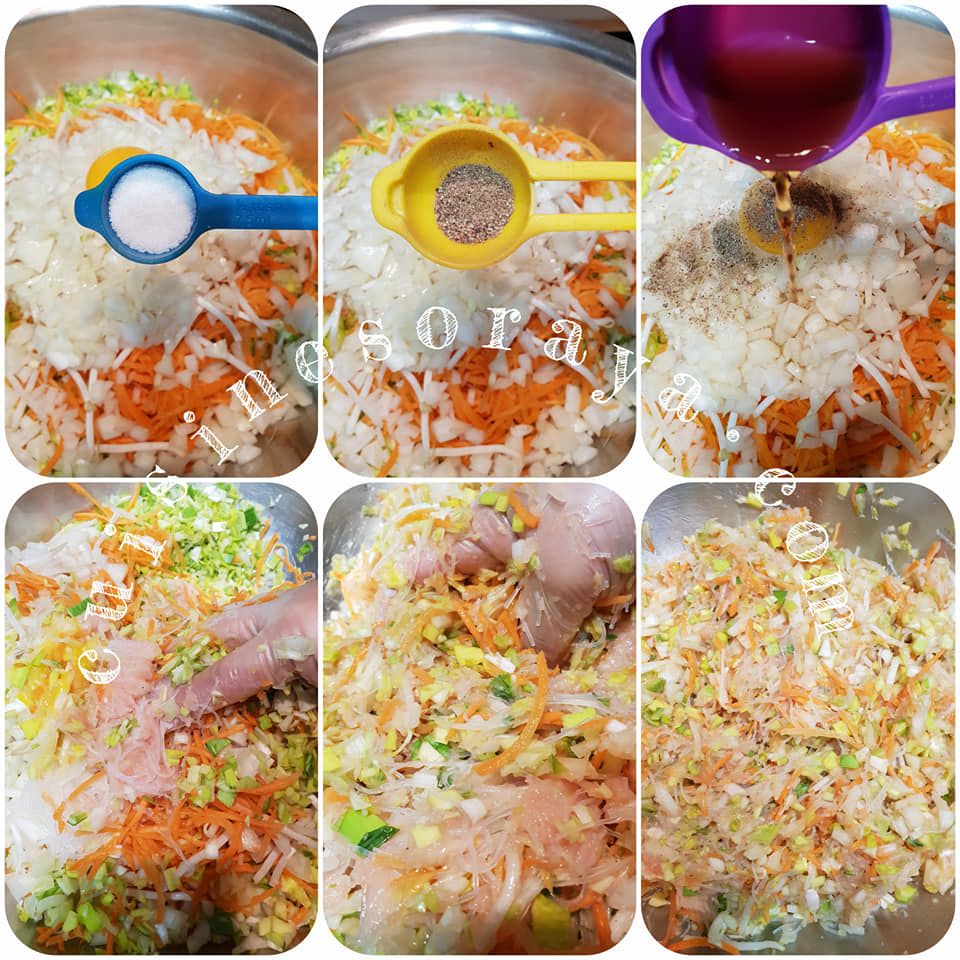 Lumpia poulet et aux légumes