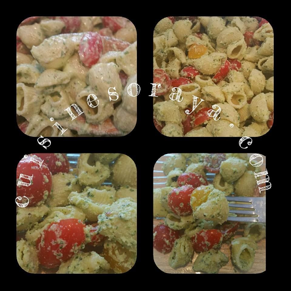 Salade de pâtes basilic