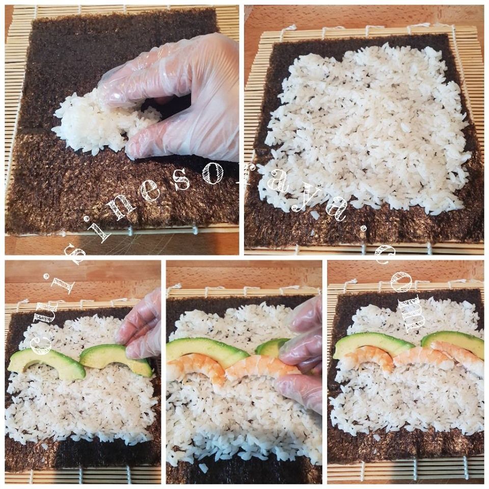 Sushi simple ou enrobé de fromage - Makis avec ou sans algue - california roll
