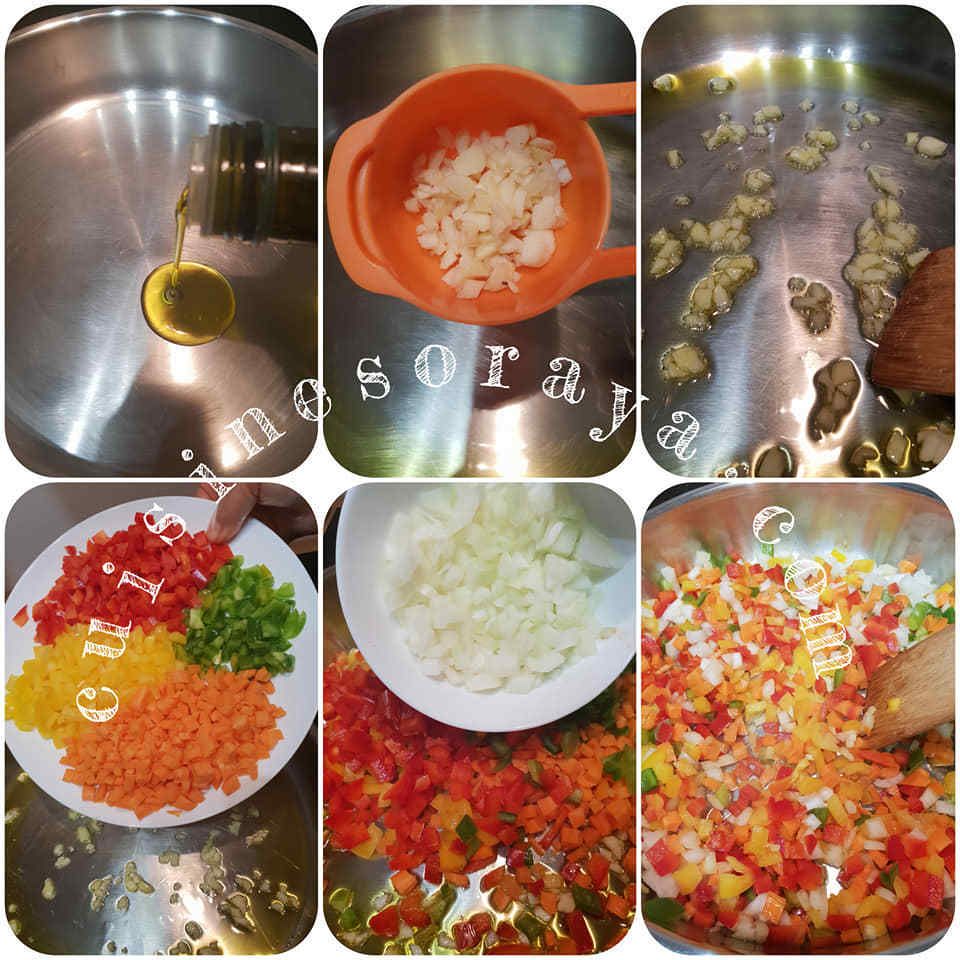 Bar au four à la sauce aux crevettes et au poivron grillé