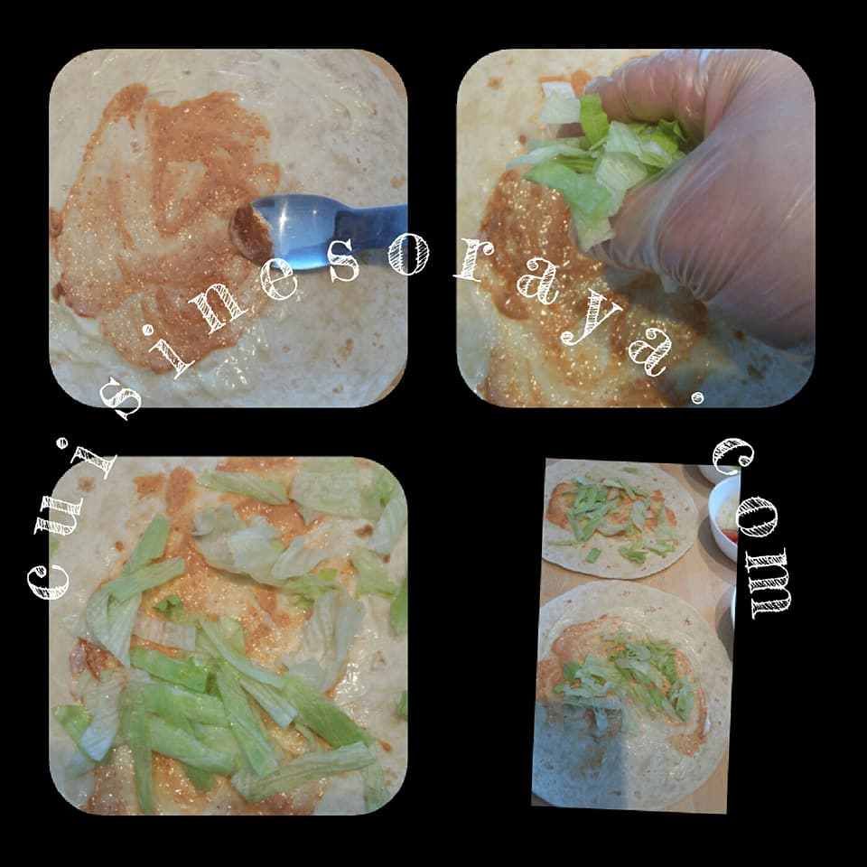 Wraps boeuf crudités
