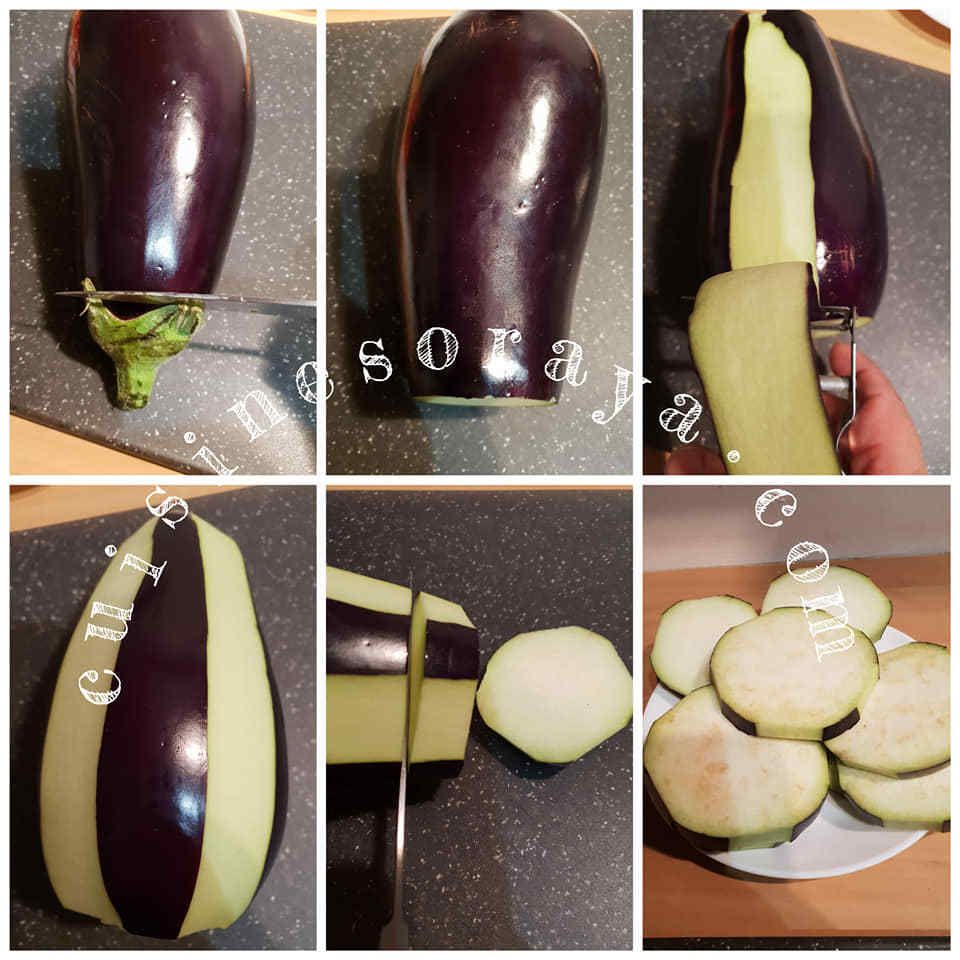 Aubergine burger