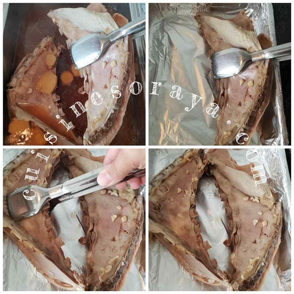 Poitrine d'agneau grillé fondante sauce aigre douce piquante