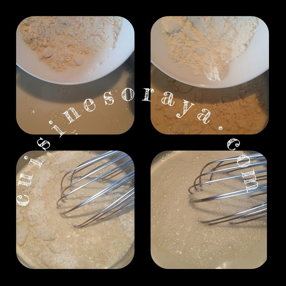 Cheveux d'ange et noix à la crème au lait