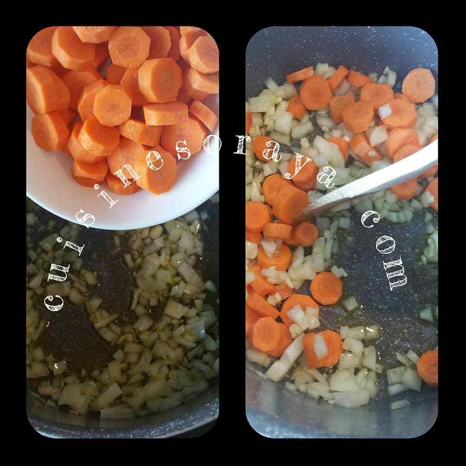 Mijoté de petits-pois- carottes - pommes de terre aux oeufs pochés