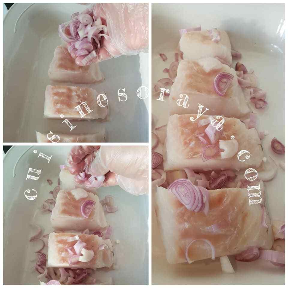Poisson blanc au four avec sa sauce légère