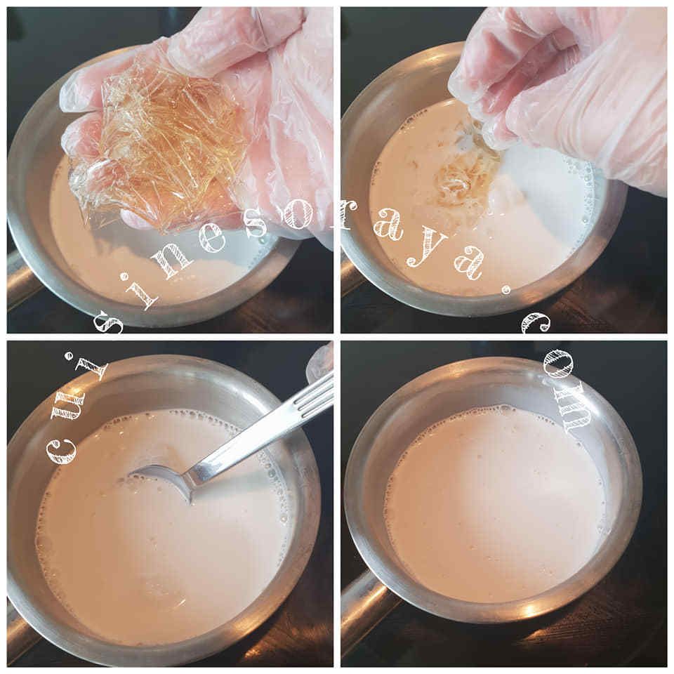 Méli mélo de fruits aux lait dans un melon