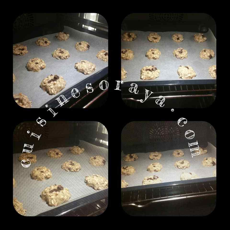cookies bananes flocons d'avoine chocolat