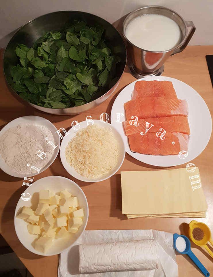 Lasagnes saumon épinards et chèvre