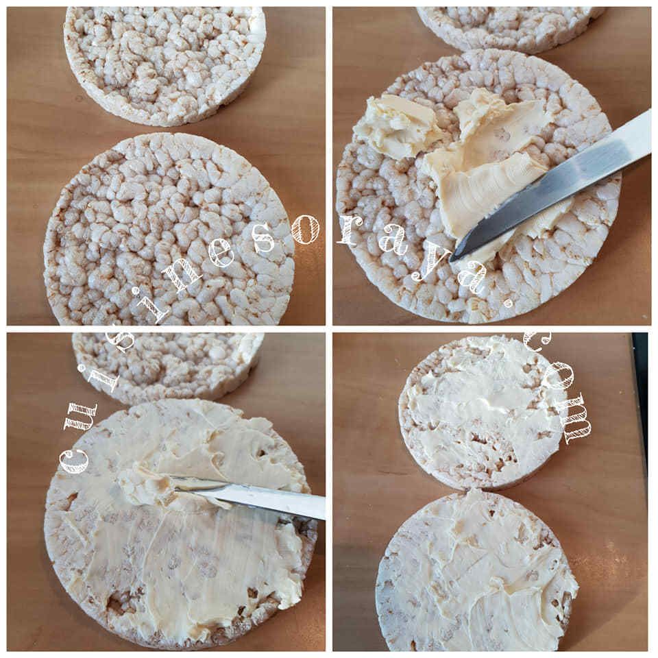 Burger en galette de riz de saumon ou de viande