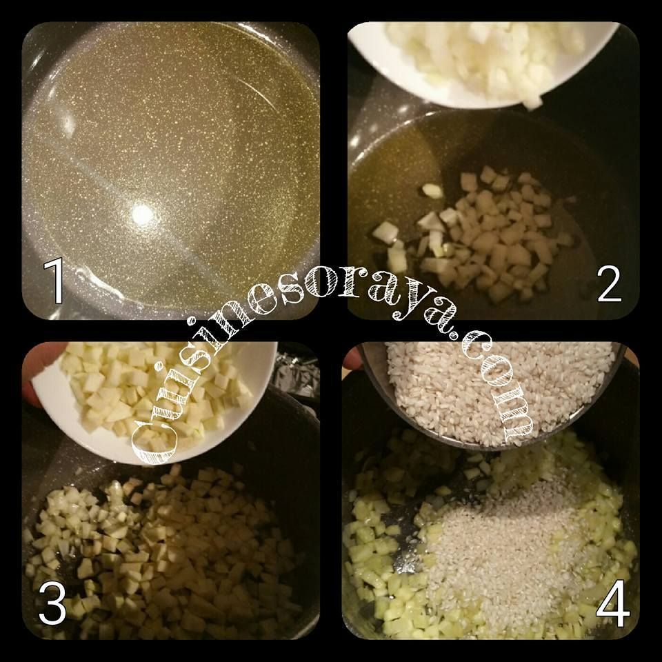 Risotto courgettes et vache qui rit.