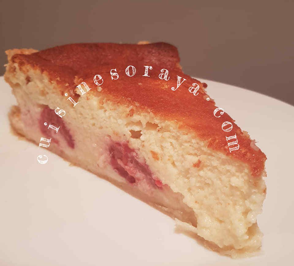 Tarte fromage blanc framboises
