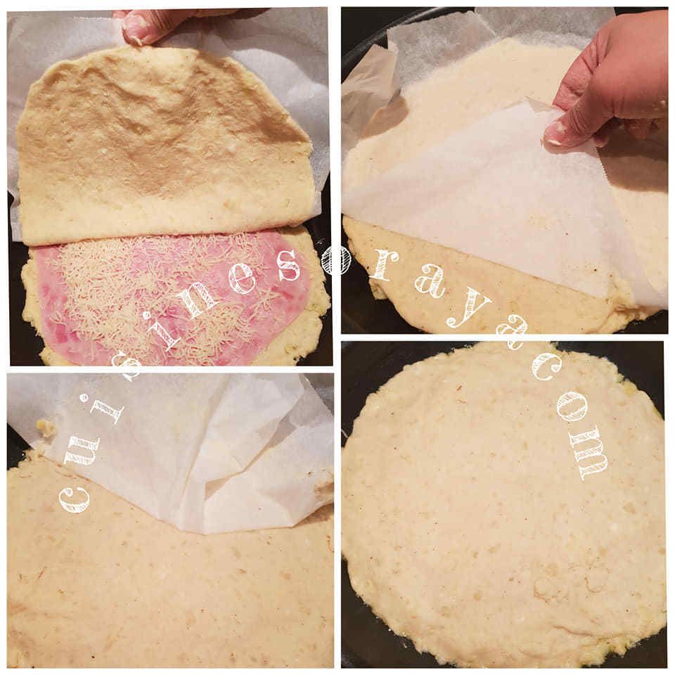 Galette de pomme de terre farcis au jambon de dinde-fromage