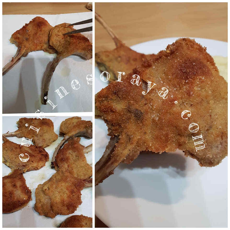 Côtelettes d'agneau panées