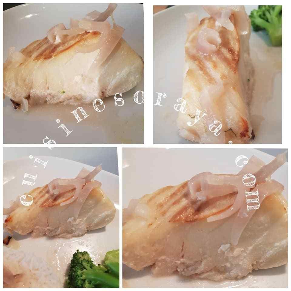 Poisson blanc au four avec sa sauce légère