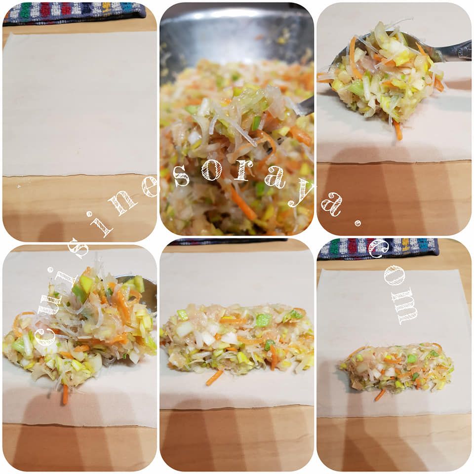 Lumpia poulet et aux légumes