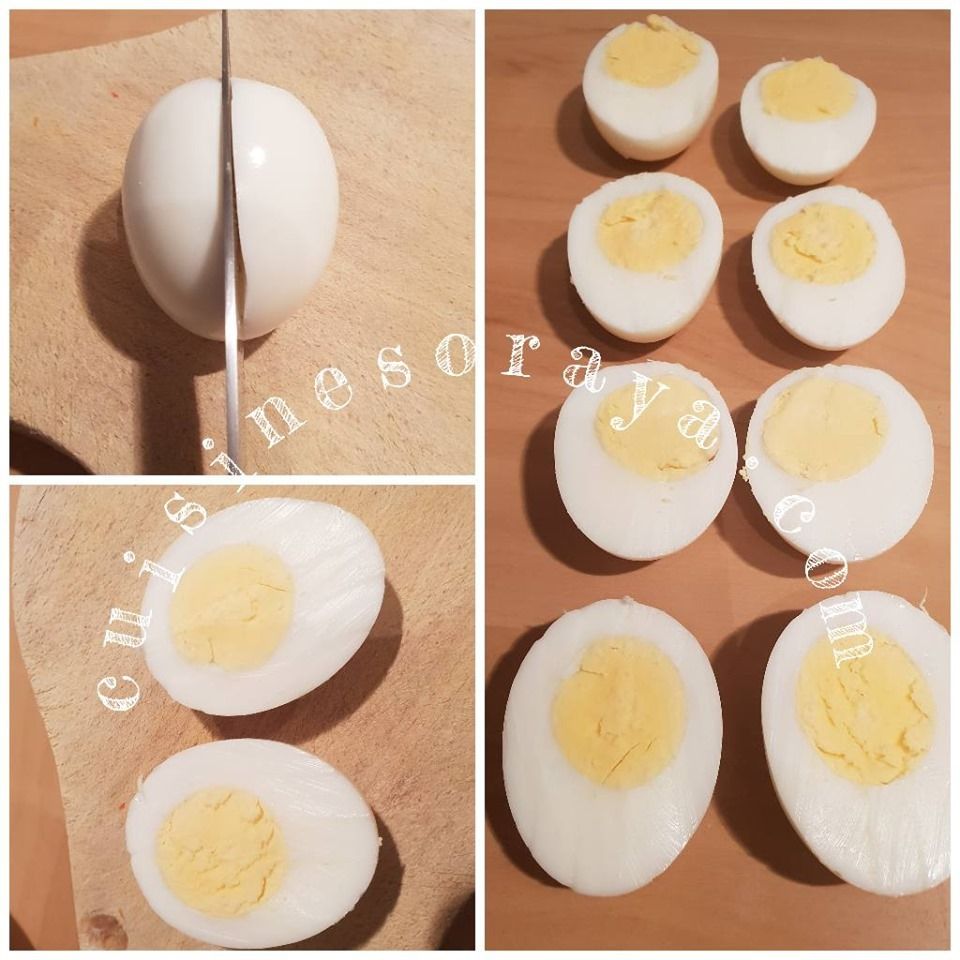 Oeuf dur façon burger