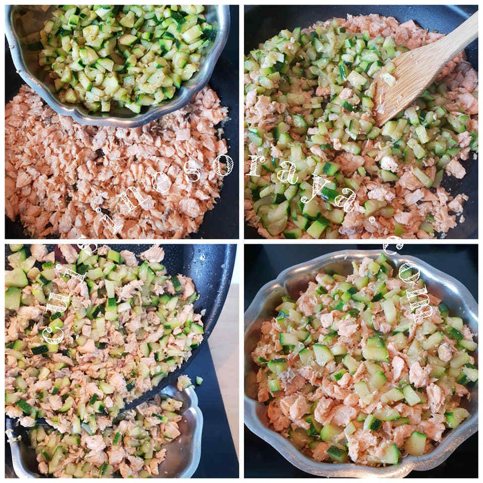 Quiche saumon aux courgettes