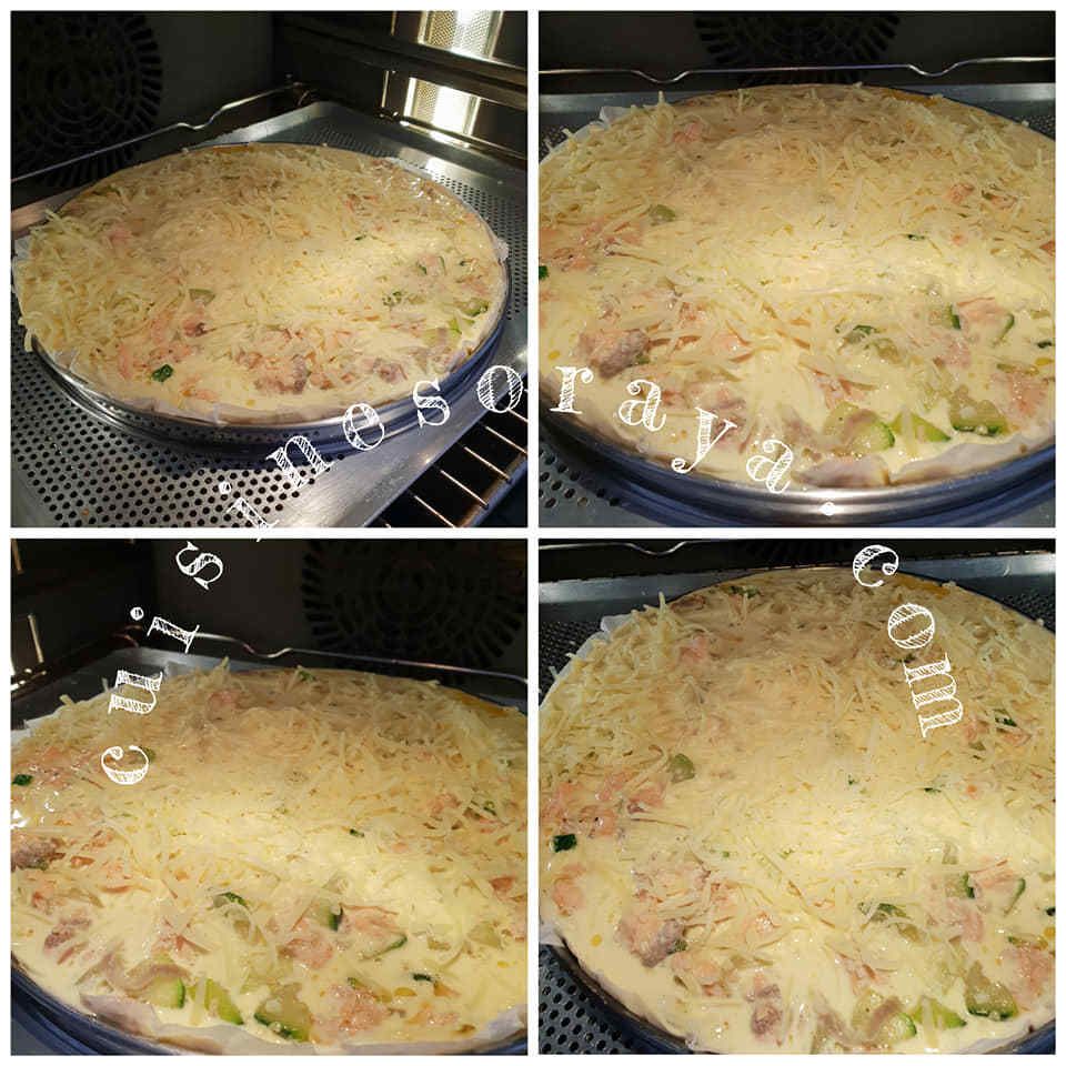 Quiche saumon aux courgettes