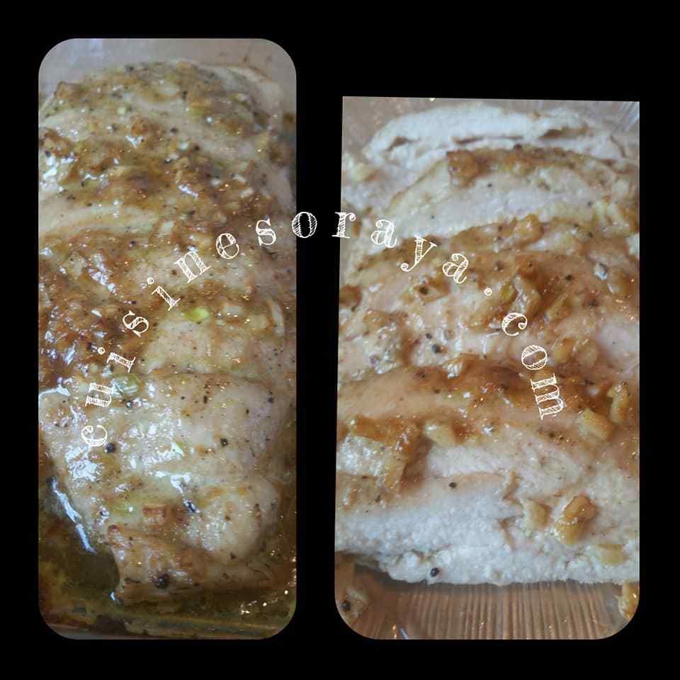 Escalope de poulet rôti