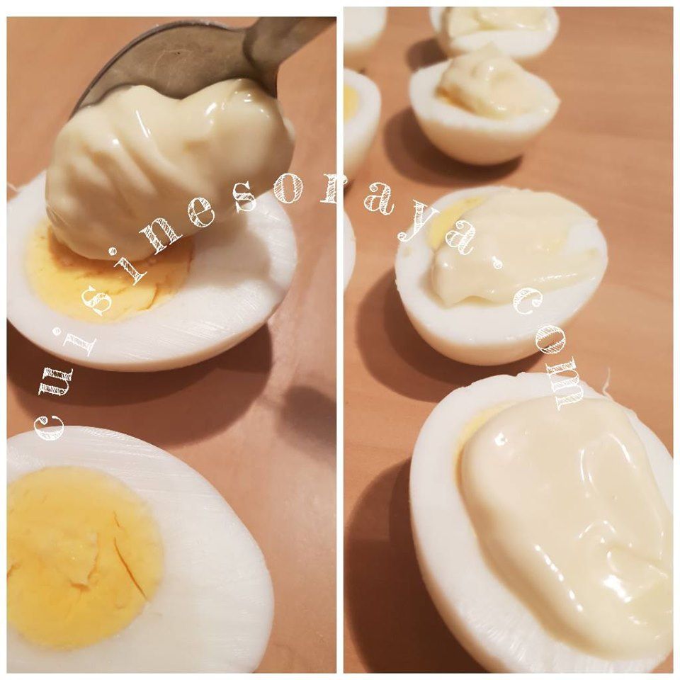 Oeuf dur façon burger