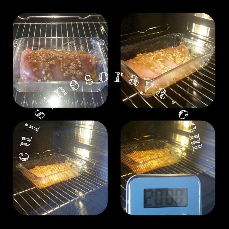 Escalope de poulet rôti
