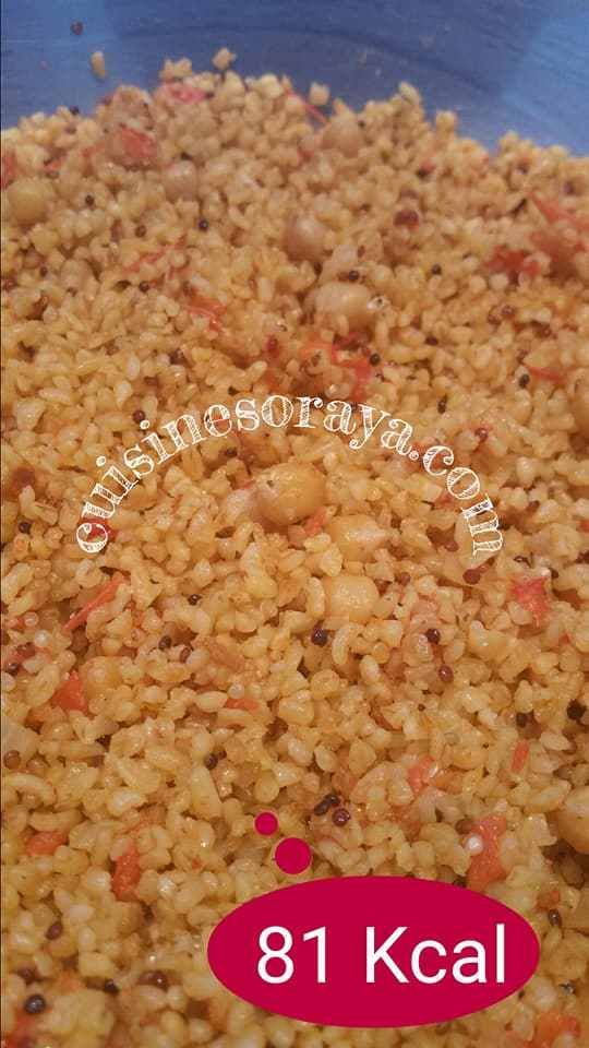 boulgour et trio de quinoa aux légumes