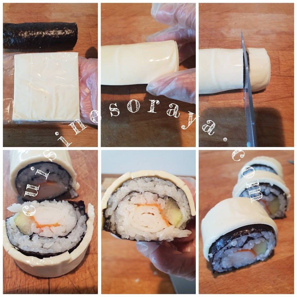 Sushi simple ou enrobé de fromage - Makis avec ou sans algue - california roll