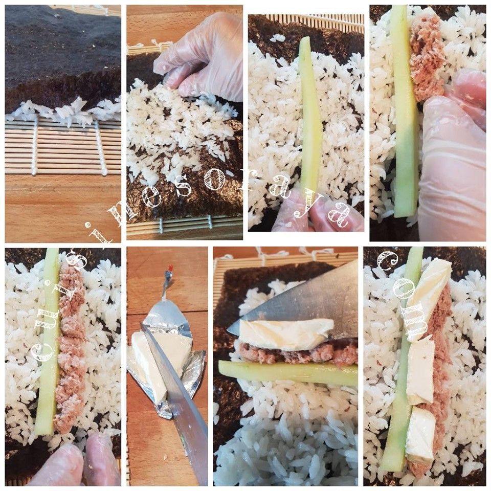 Sushi simple ou enrobé de fromage - Makis avec ou sans algue - california roll