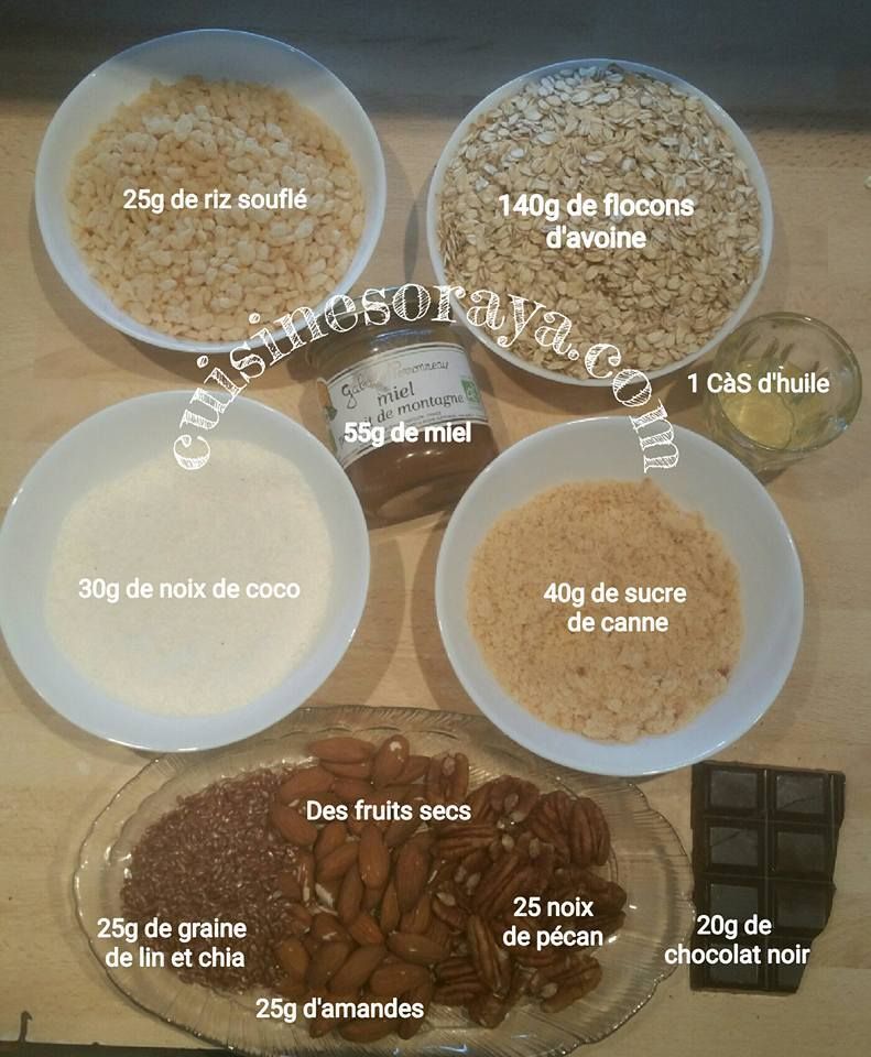 Muesli complet aux fruits secs, graines et chocolat