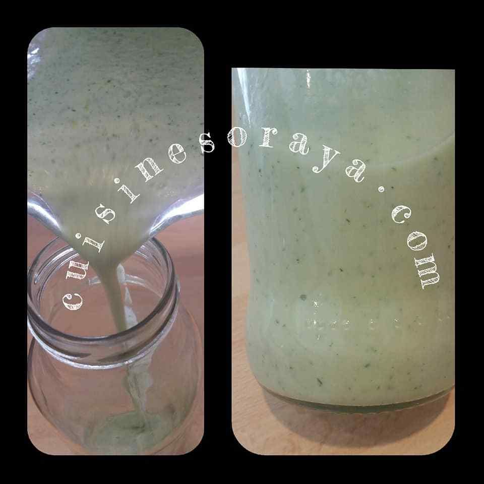 Gaspacho concombre - menthe fraîche