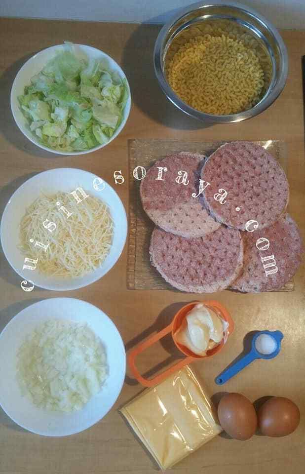 Hamburger pâtes