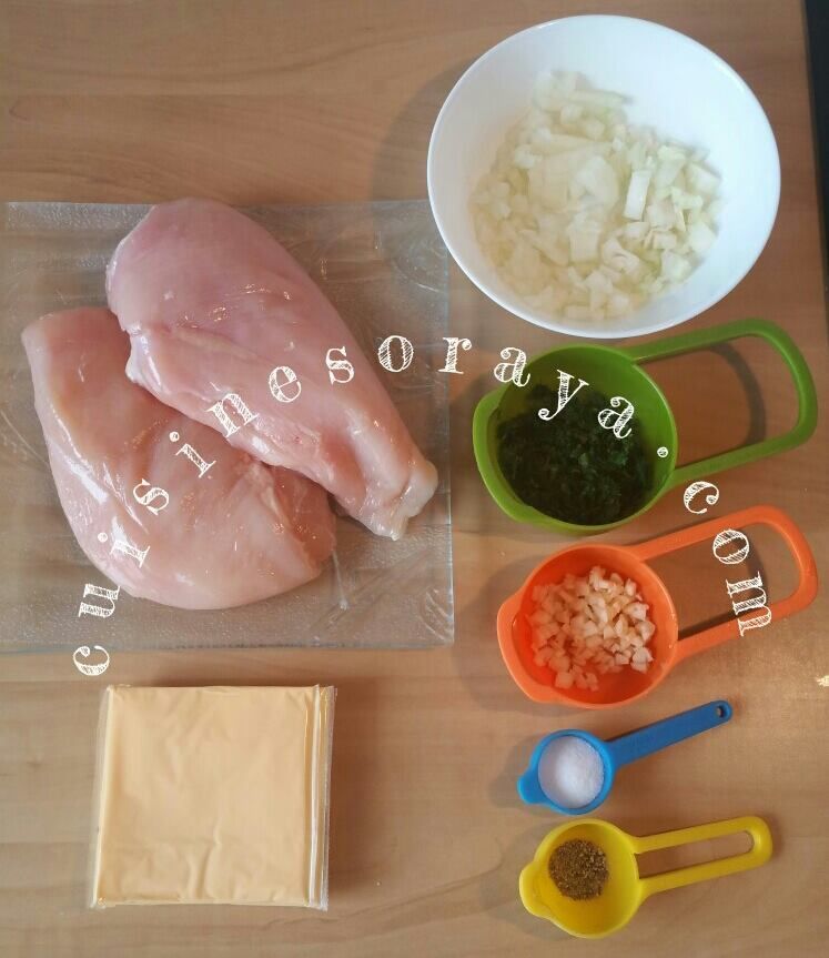 Steak de poulet farci au fromage