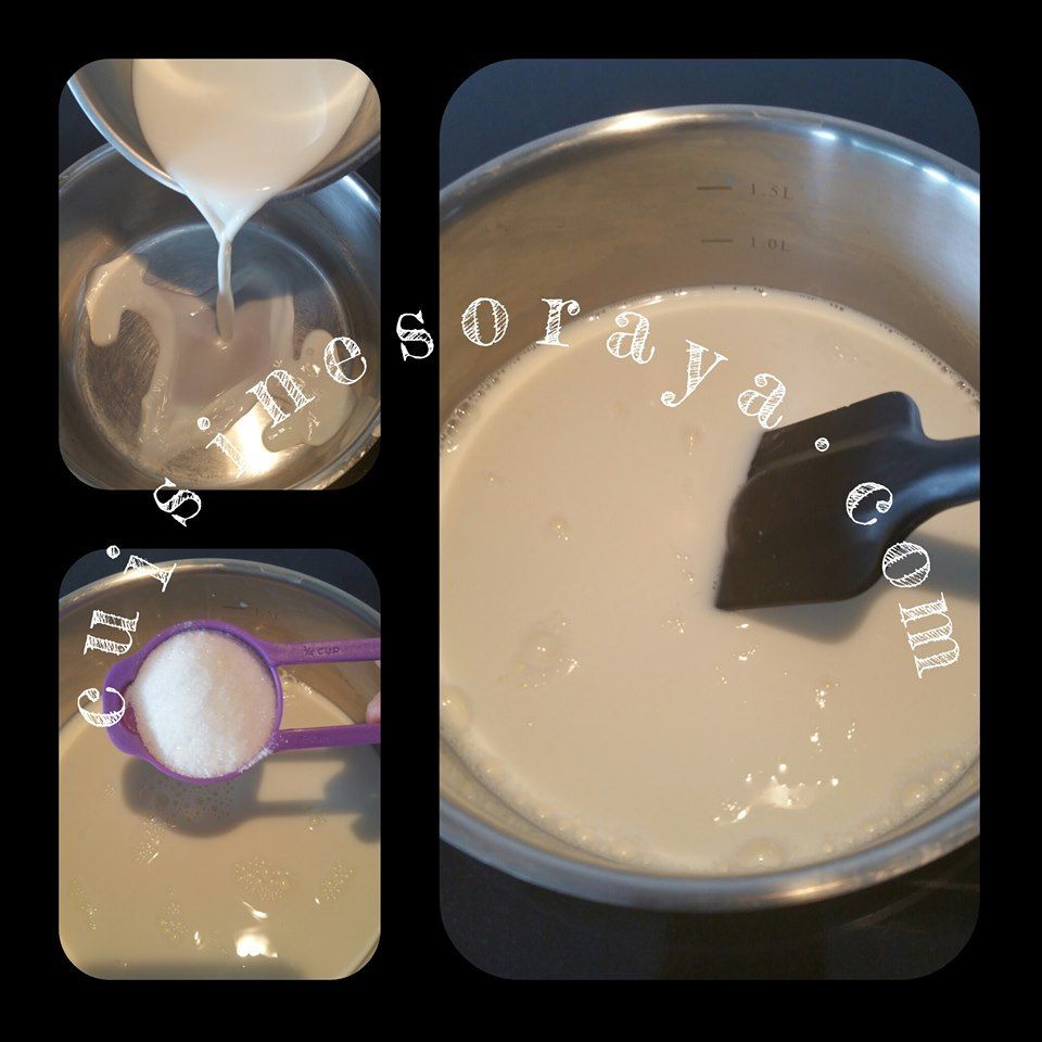 Cheveux d'ange et noix à la crème au lait