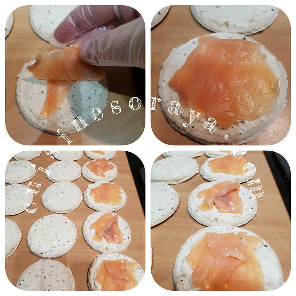 Croque panés au saumon fumé ou au poulet