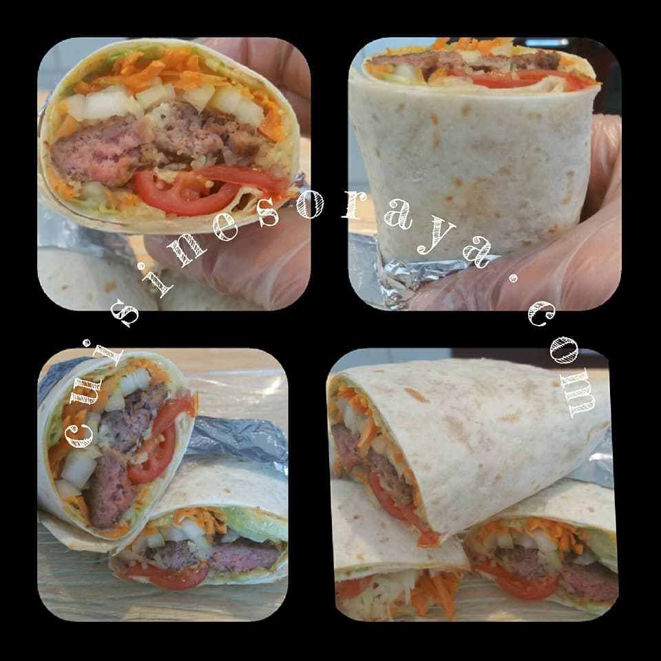 Wraps boeuf crudités