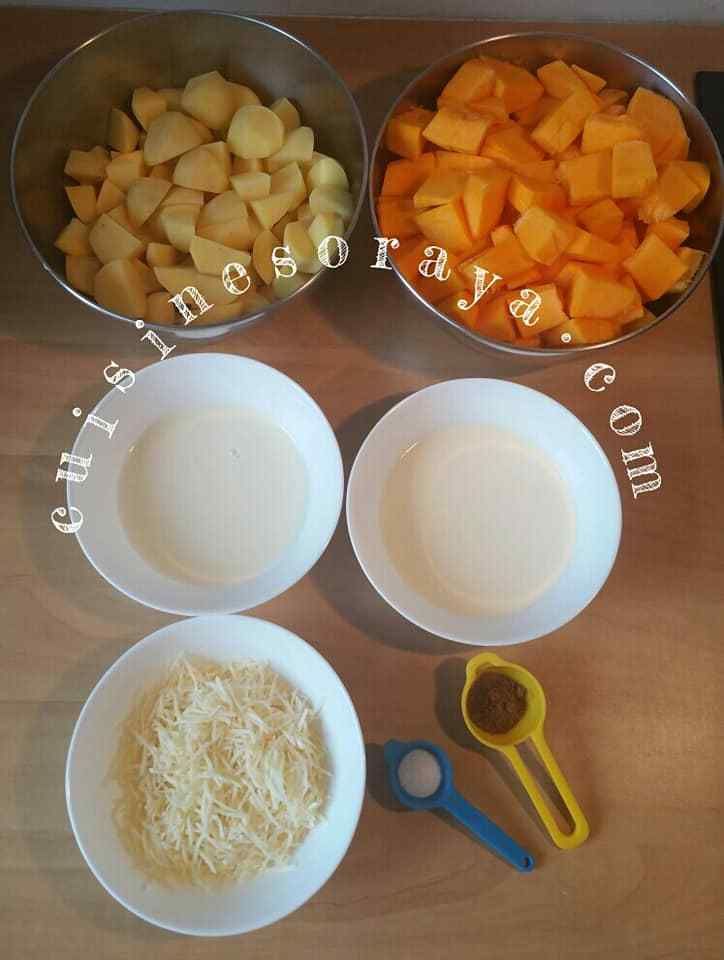 Purée de potiron - pomme de terre au curry