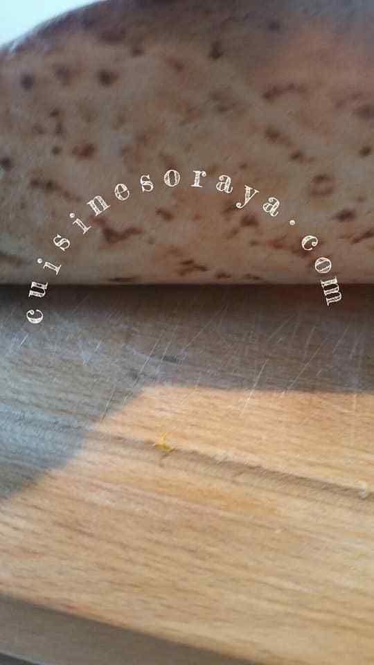 Pizza wrap thon poivrons et aux 3 fromages.
