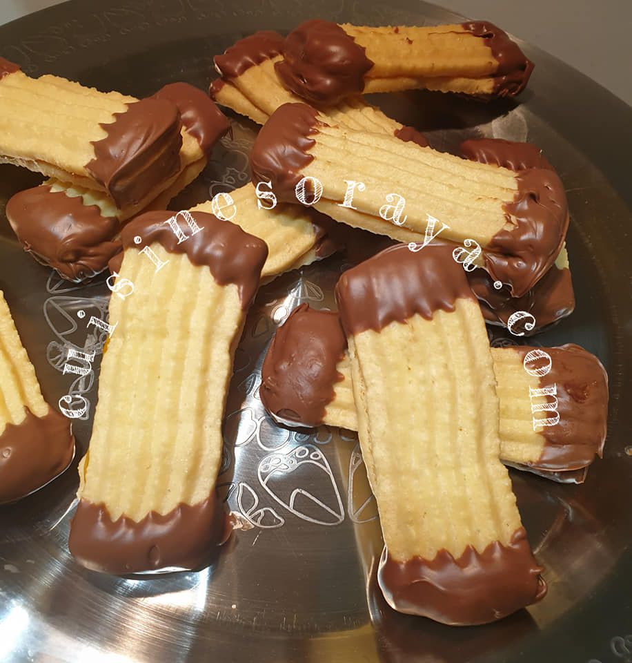 Sablé fondant à la confiture et chocolat