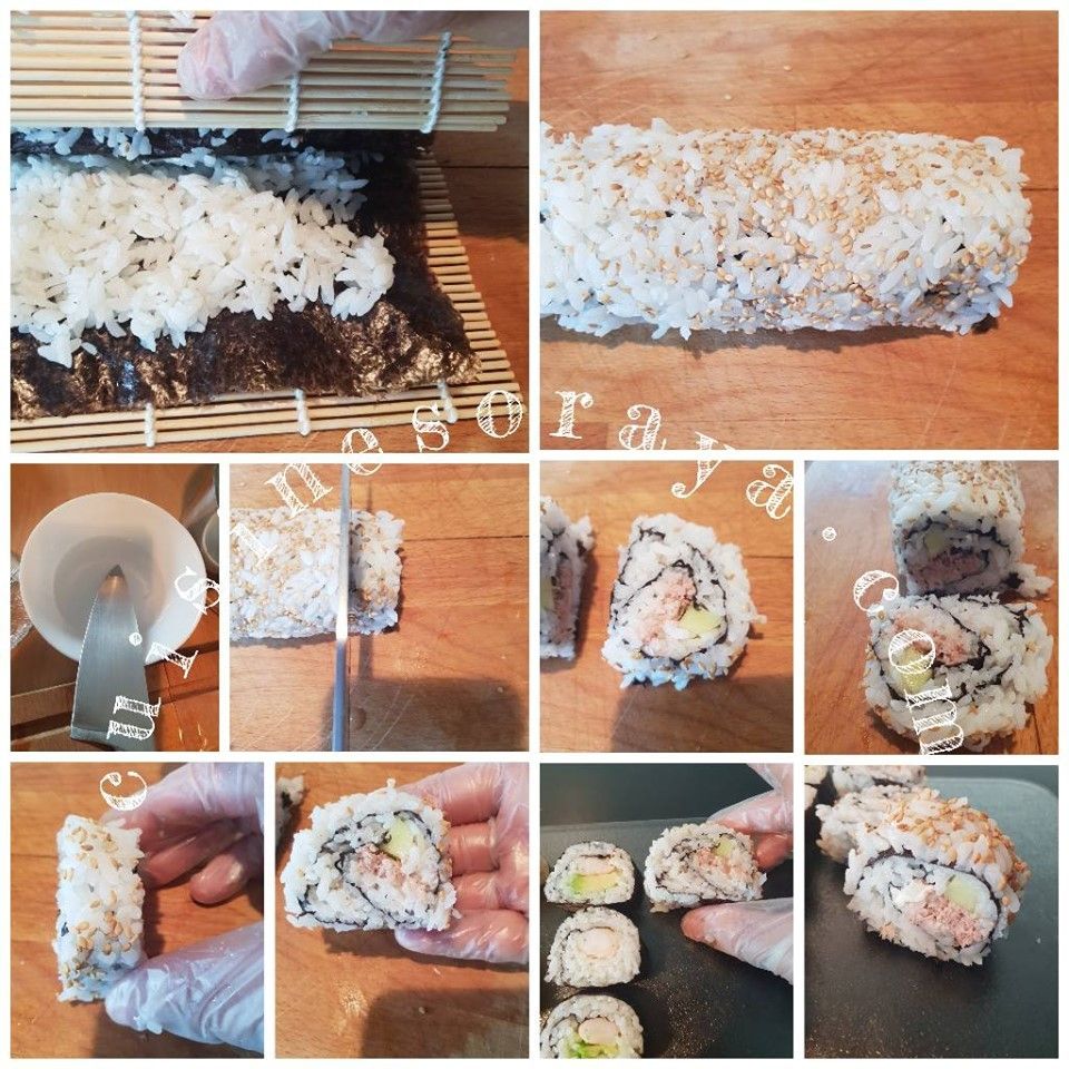 Sushi simple ou enrobé de fromage - Makis avec ou sans algue - california roll